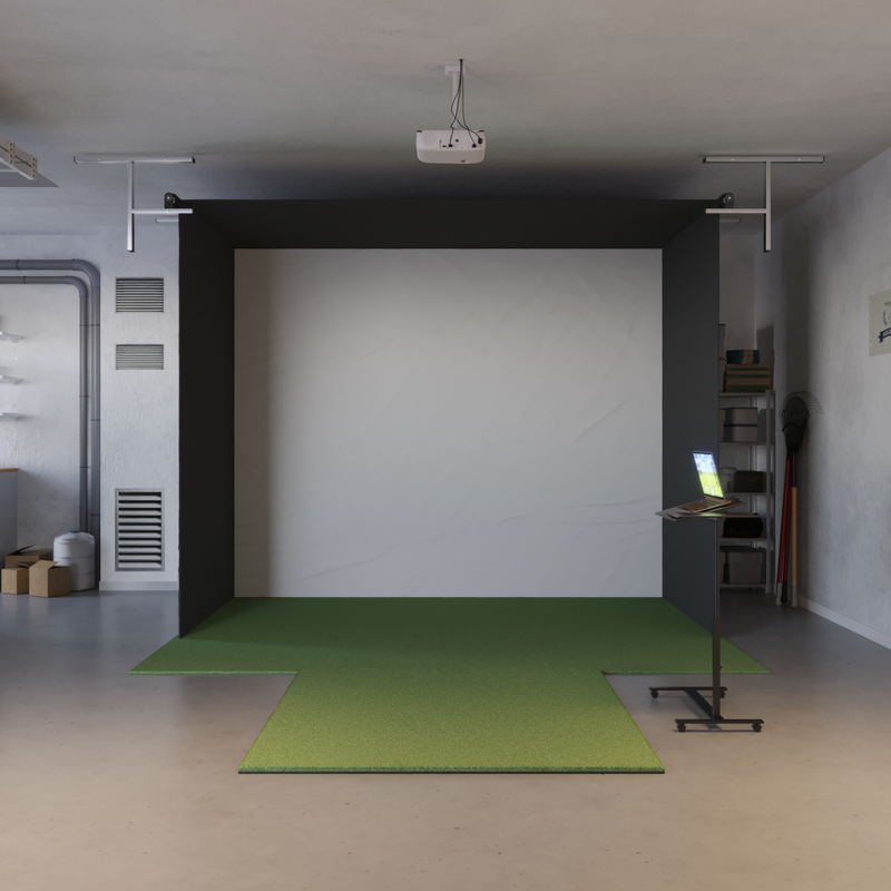 Trackman iO Retractable Golf Simulator Package