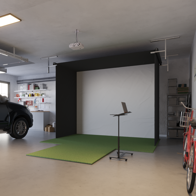 SportScreen Vanish Retractable Golf Simulator Enclosure