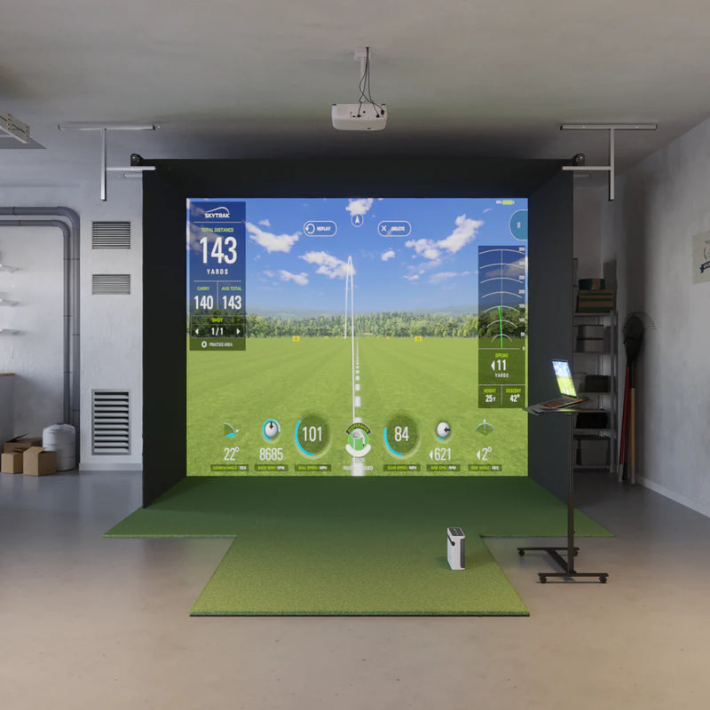 SkyTrak ST Max Retractable : projector setup