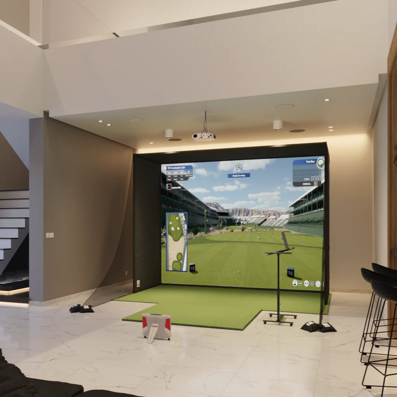 FlightScope X3C SwingBay : in a SwingBay enclosure, projector setup
