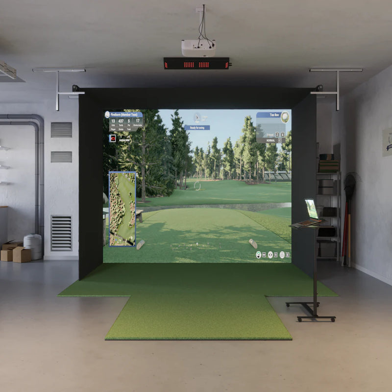 Uneekor EYE XO Retractable : with impact screen, projector setup