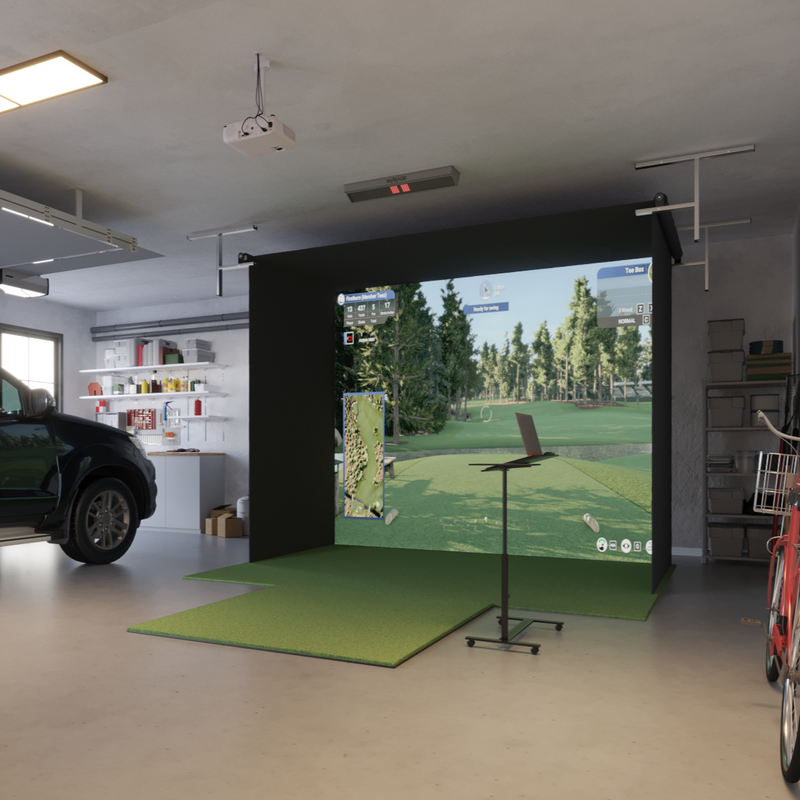 NVISAGE N1 Retractable : with impact screen, projector setup
