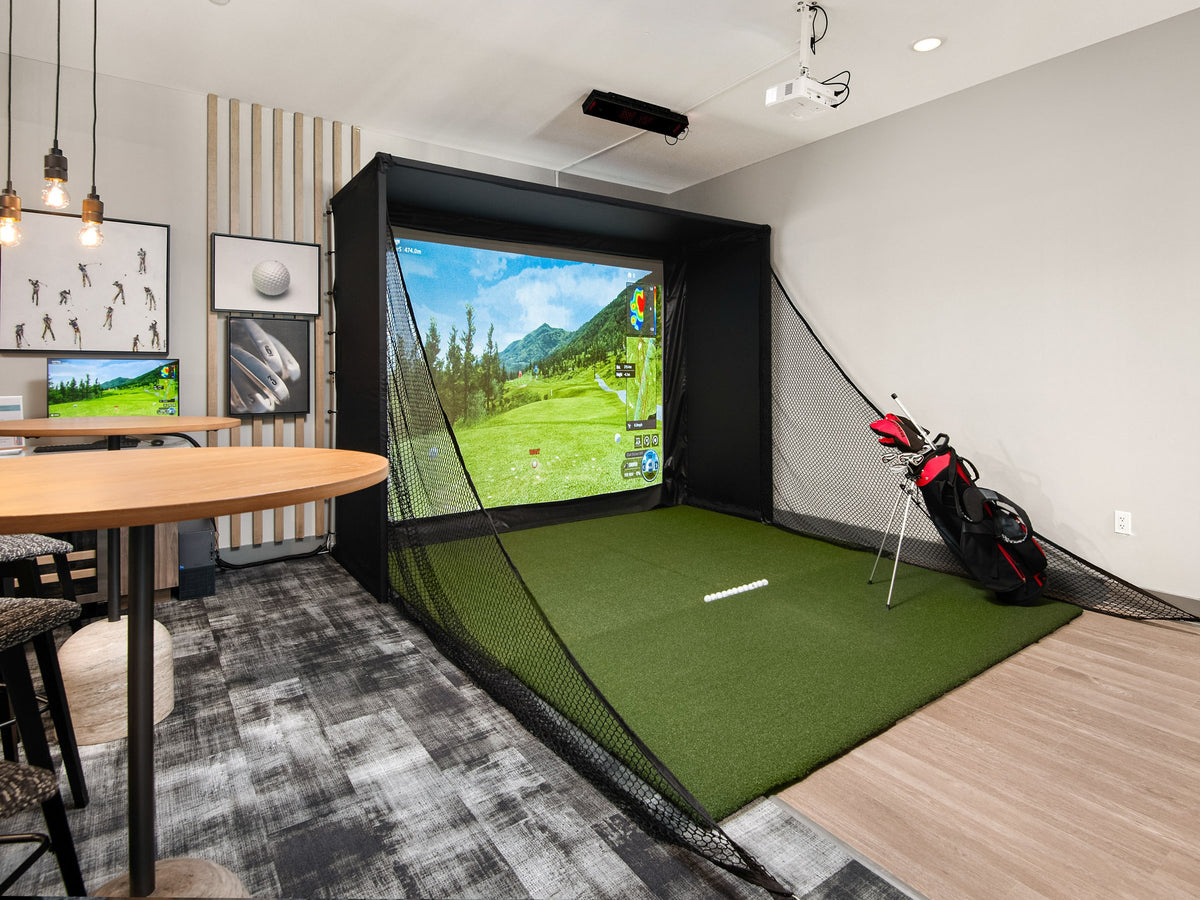 Commercial golf simulators
